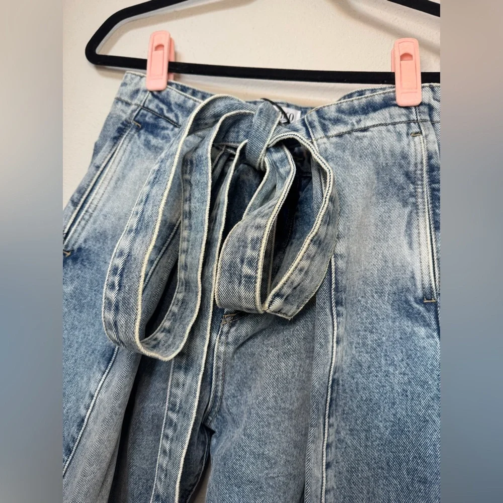 The Attico Blue Paneled Jeans NWT - Picture 5 of 13